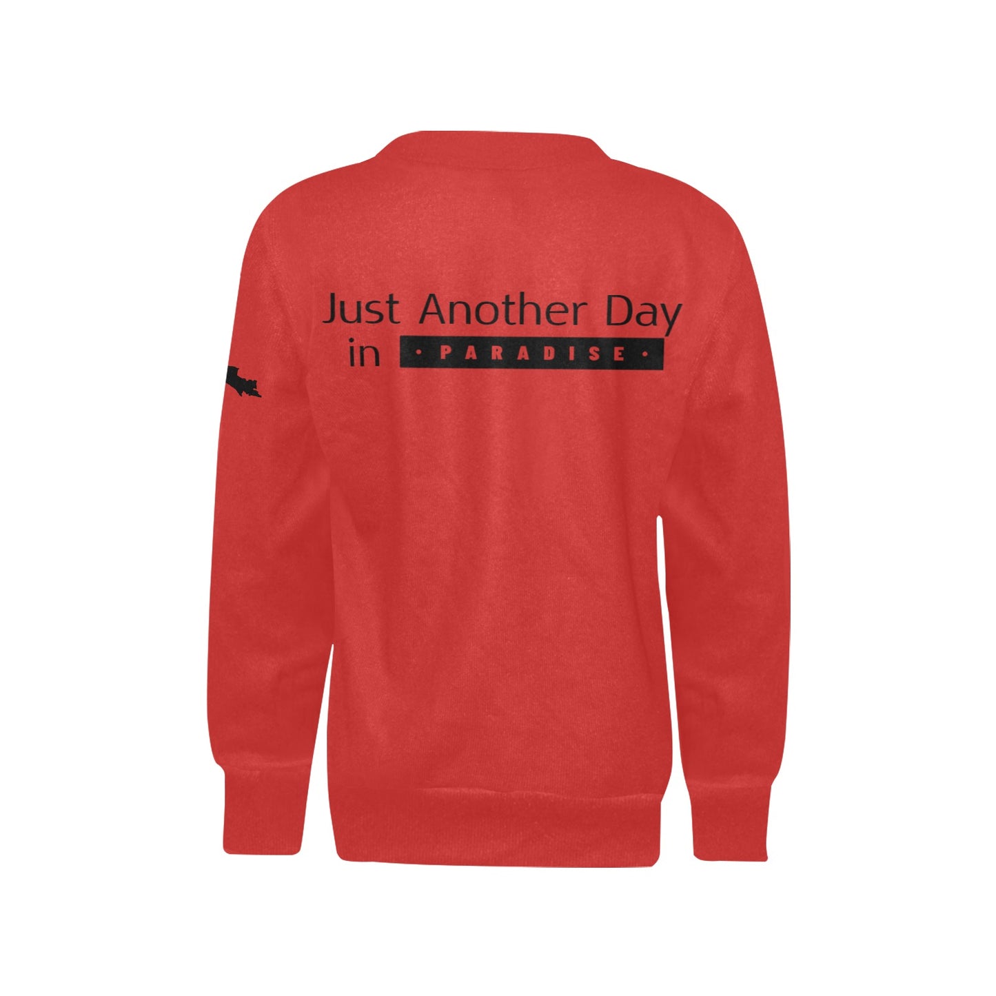 Girls' All Over Print Crew Neck Sweater(H49)