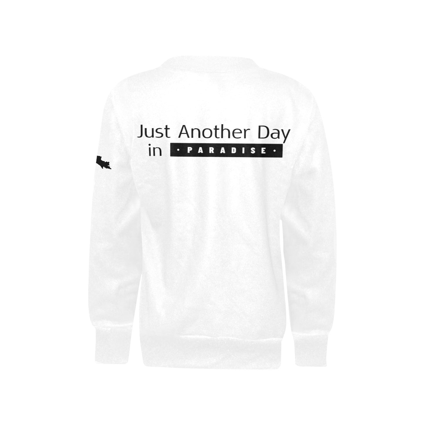 Girls' All Over Print Crew Neck Sweater(H49)