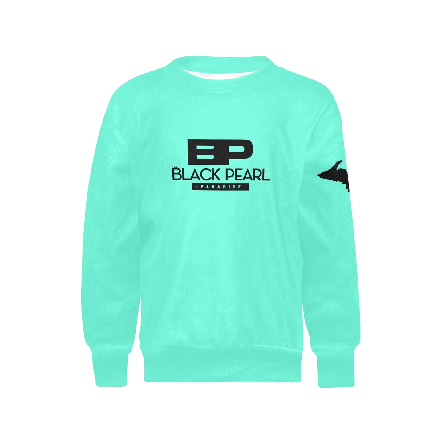 Girls' All Over Print Crew Neck Sweater(H49)