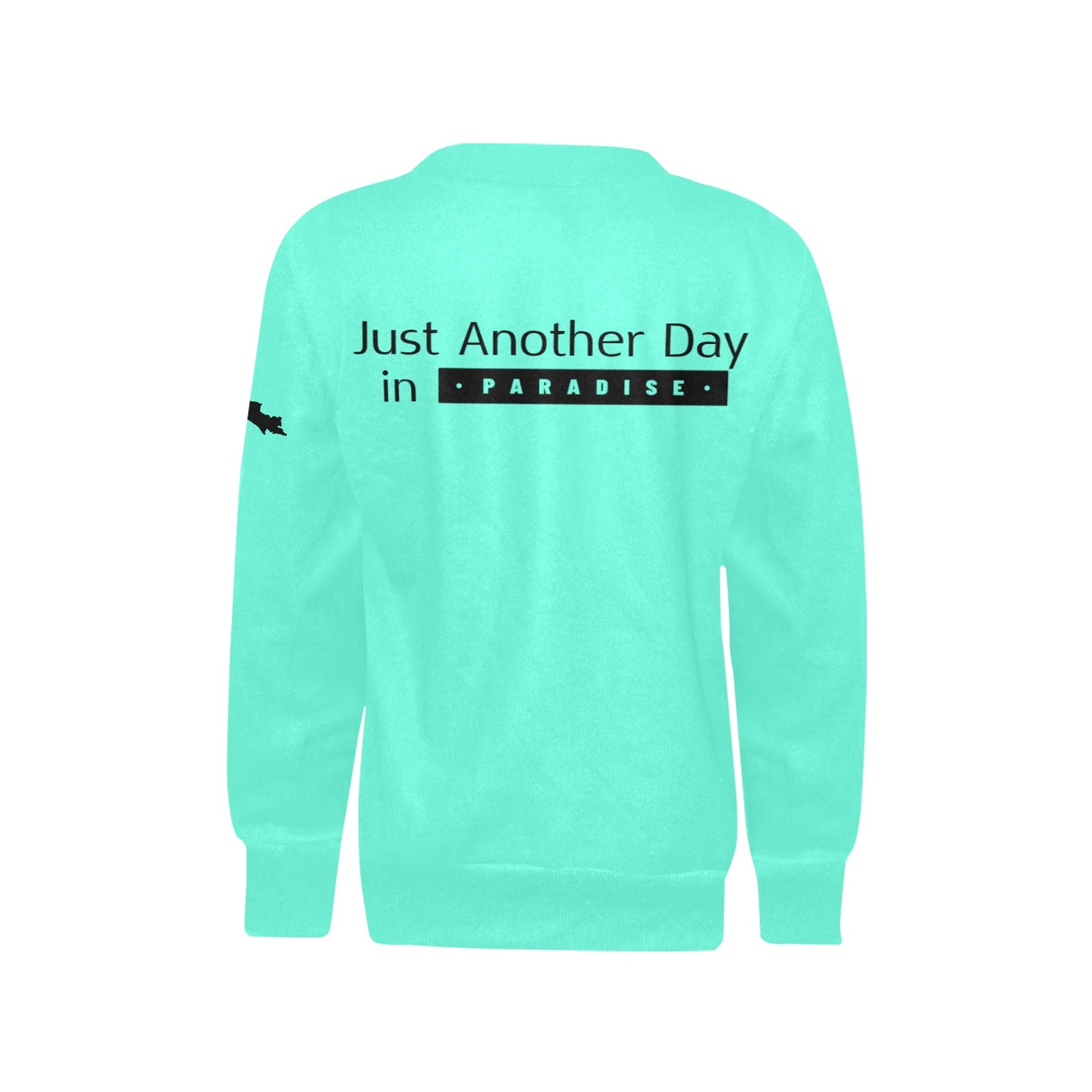 Girls' All Over Print Crew Neck Sweater(H49)
