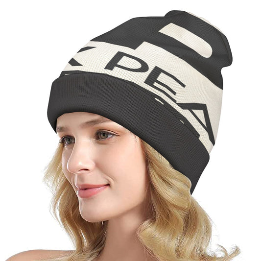 Full printed knitted hat