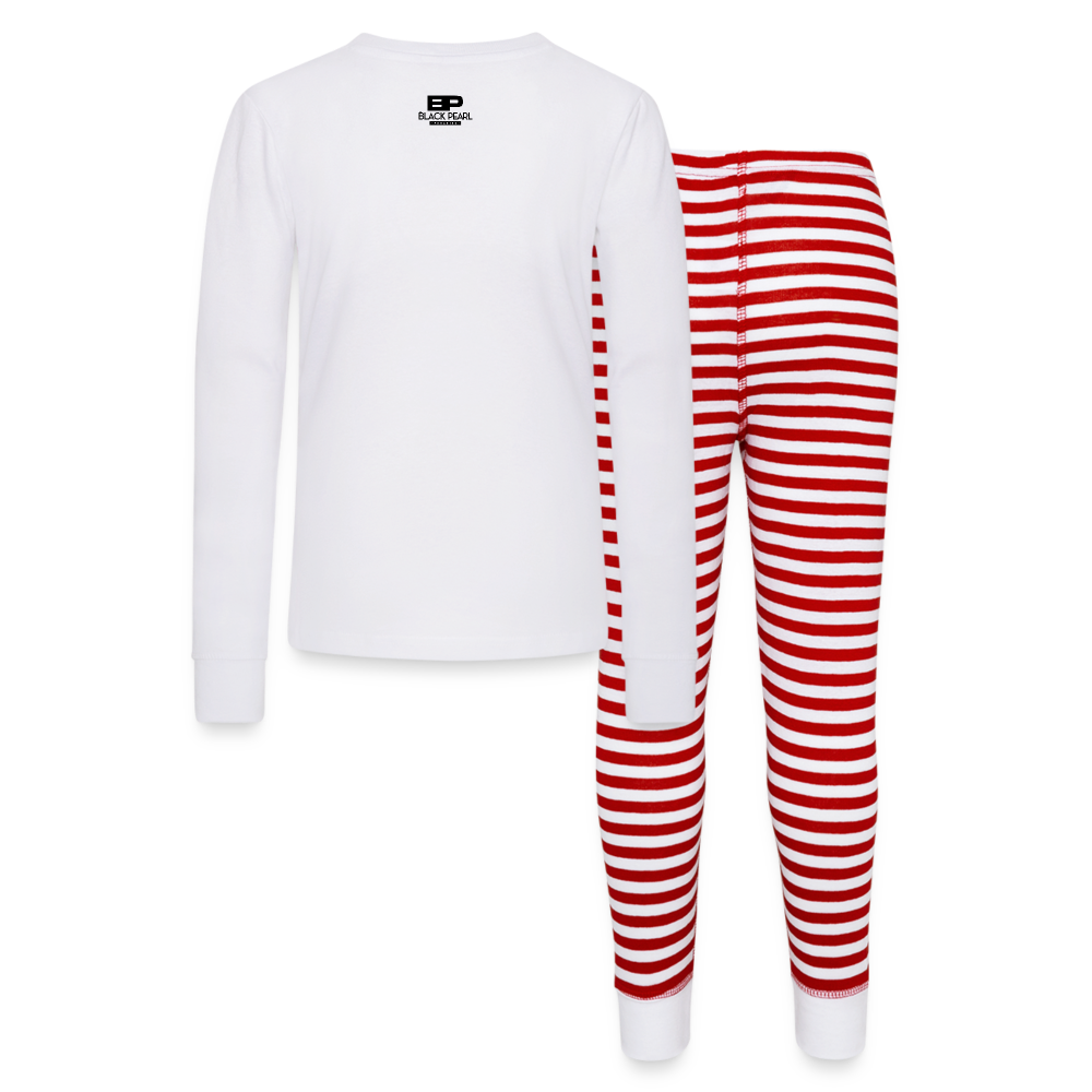 Kids’ Pajama Set - white/red stripe